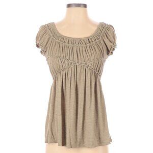 Max Studio Boho Mocked Ruched Tee Small